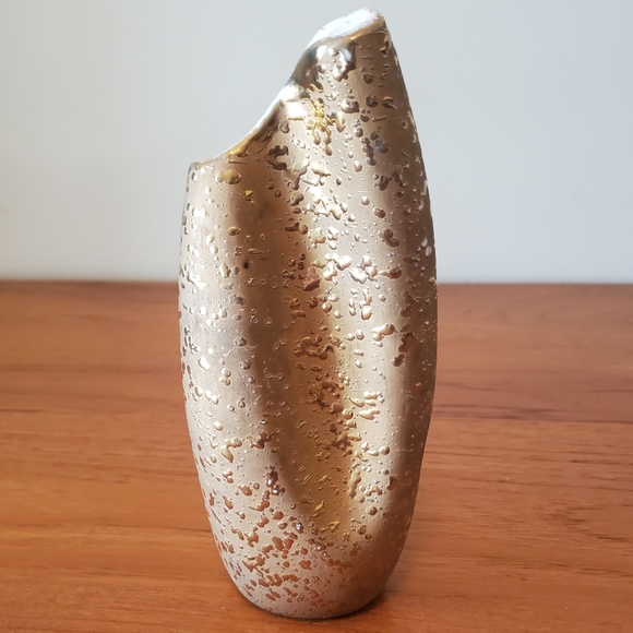 Vintage American Bisque Co. USA 22 KT. Gold Vase EUC - Picture 2 of 4